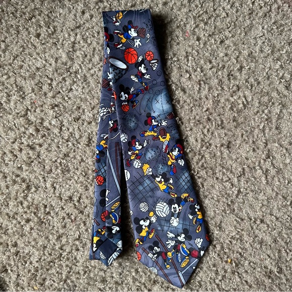 Disney Other - VTG 90s Disney Mickey Unlimited By Balancine Sports Neck Tie